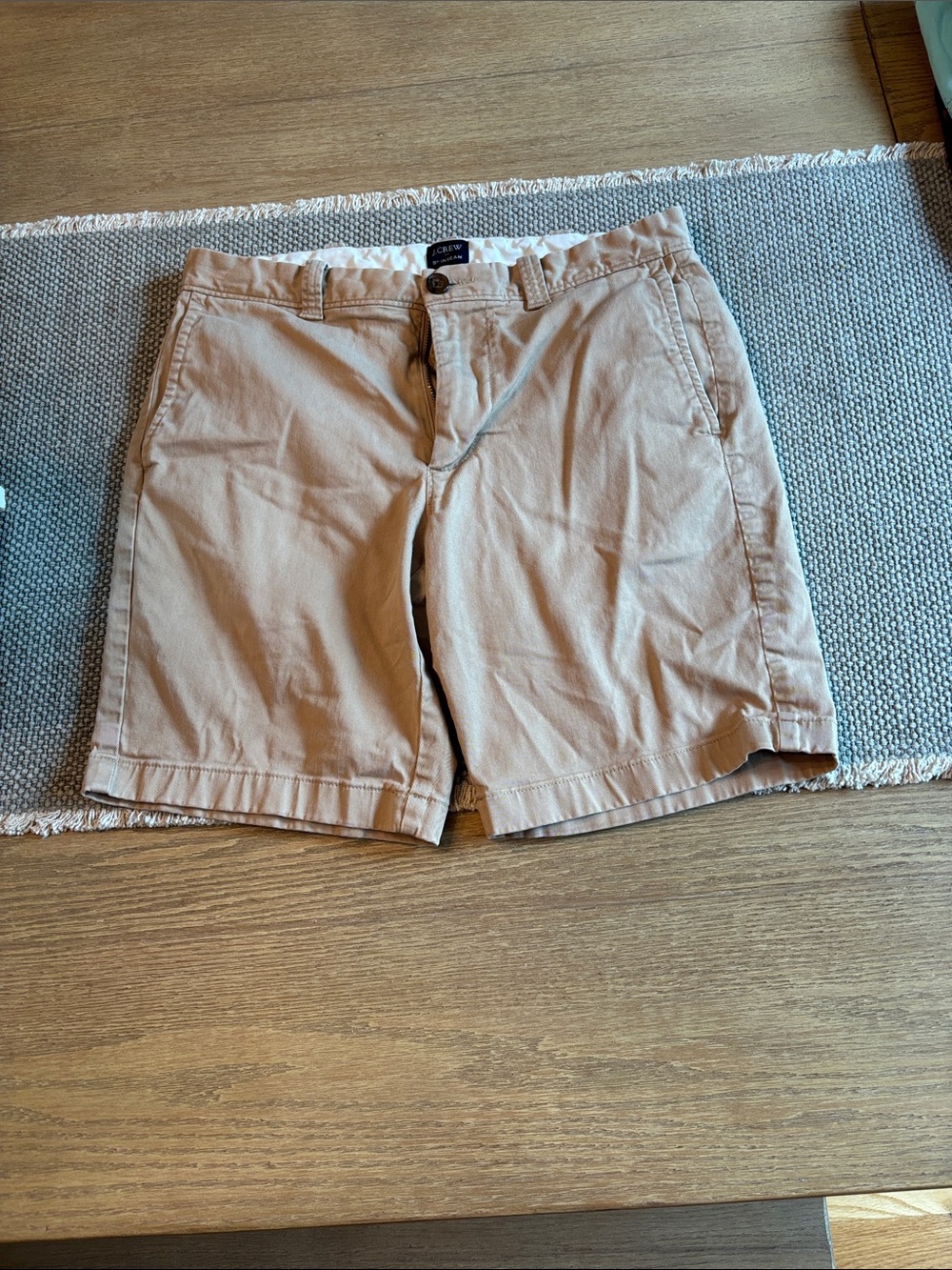 Men's Khaki Cotton Chino Shorts From J crew Factory 30 x 32